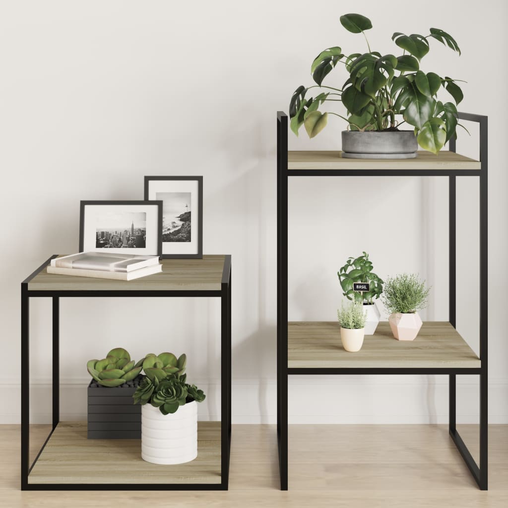 805176 vidaXL Bookshelf Boards 4 pcs Sonoma Oak 40x40x1,5 cm Engineered Wood