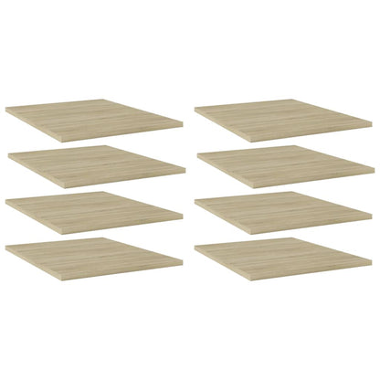 805193 vidaXL Bookshelf Boards 8 pcs Sonoma Oak 40x50x1,5 cm Engineered Wood
