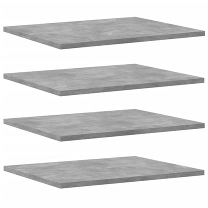 vidaXL Bookshelf Boards 8 pcs Concrete Grey 40x50x1.5 cm Engineered Wood