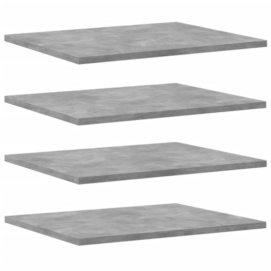 805195 vidaXL Bookshelf Boards 8 pcs Concrete Grey 40x50x1,5 cm Engineered Wood