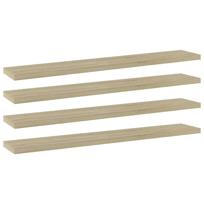 805208 vidaXL Bookshelf Boards 4 pcs Sonoma Oak 60x10x1,5 cm Engineered Wood