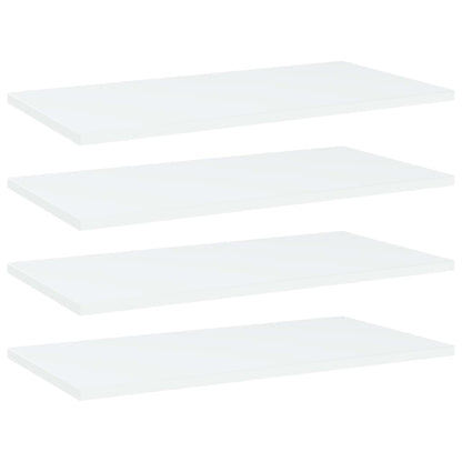 805234 vidaXL Bookshelf Boards 4 pcs White 60x30x1,5 cm Engineered Wood