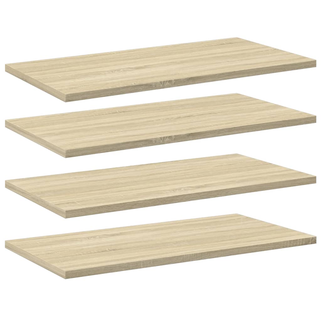 805240 vidaXL Bookshelf Boards 4 pcs Sonoma Oak 60x30x1,5 cm Engineered Wood