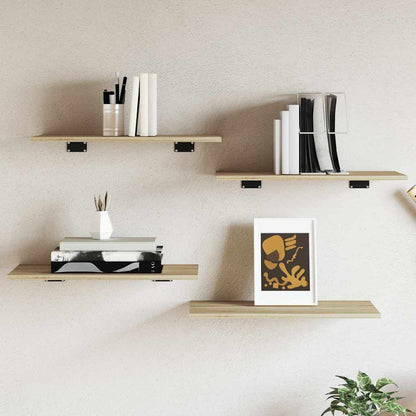 805240 vidaXL Bookshelf Boards 4 pcs Sonoma Oak 60x30x1,5 cm Engineered Wood