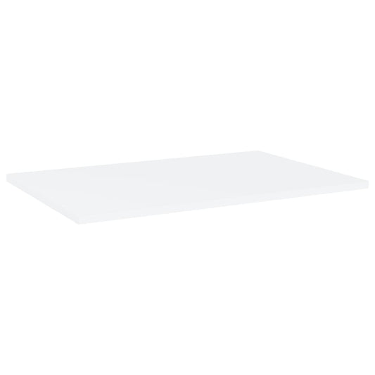 805250 vidaXL Bookshelf Boards 4 pcs White 60x40x1,5 cm Engineered Wood