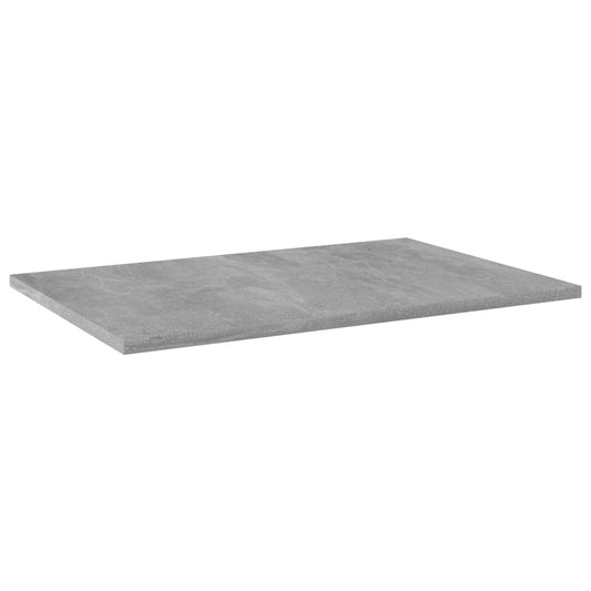 805258 vidaXL Bookshelf Boards 4 pcs Concrete Grey 60x40x1,5 cm Engineered Wood