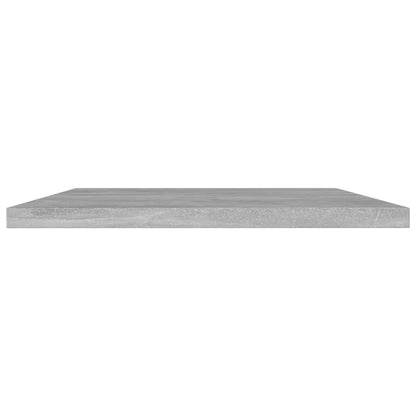 805258 vidaXL Bookshelf Boards 4 pcs Concrete Grey 60x40x1,5 cm Engineered Wood