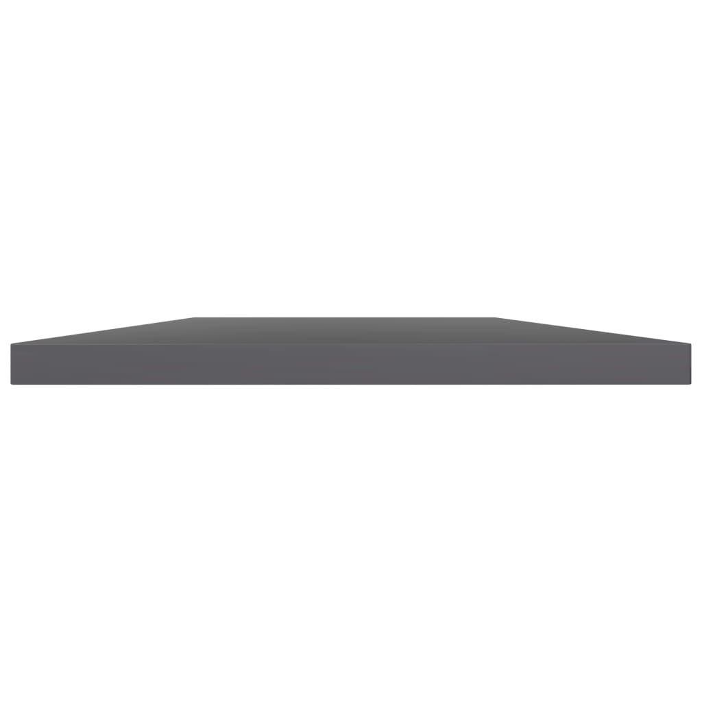 vidaXL Bookshelf Boards 8 pcs High Gloss Grey 60x40x1.5 cm Engineered Wood