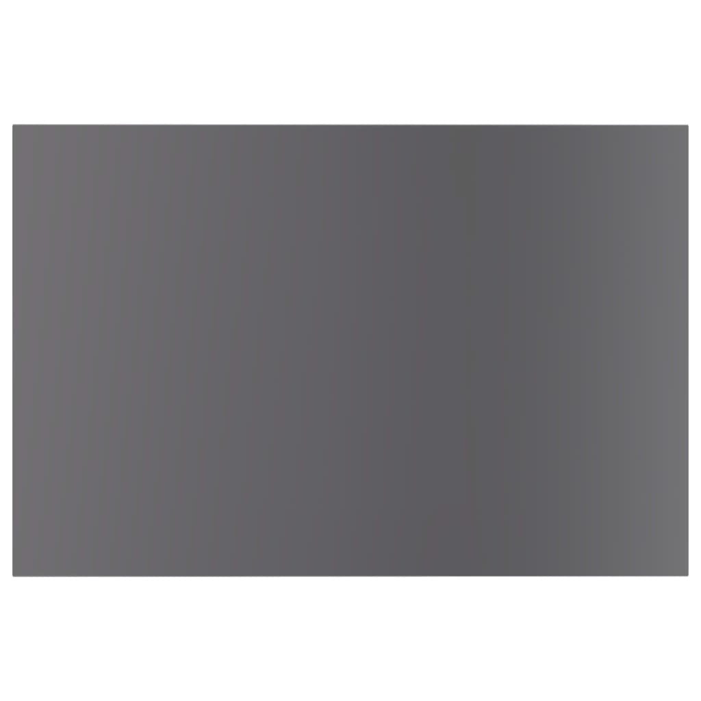 vidaXL Bookshelf Boards 8 pcs High Gloss Grey 60x40x1.5 cm Engineered Wood