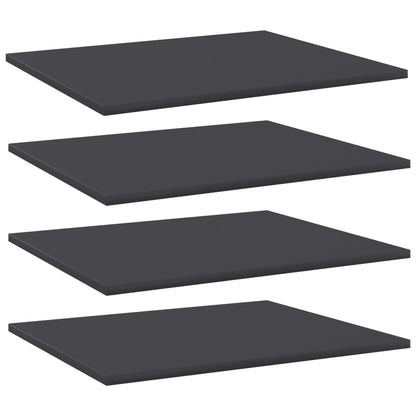 805270 vidaXL Bookshelf Boards 4 pcs Grey 60x50x1,5 cm Engineered Wood