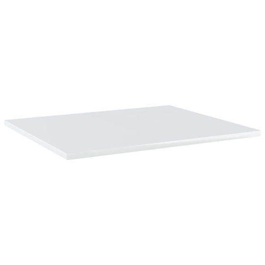805277 vidaXL Bookshelf Boards 8 pcs High Gloss White 60x50x1,5 cm Engineered Wood