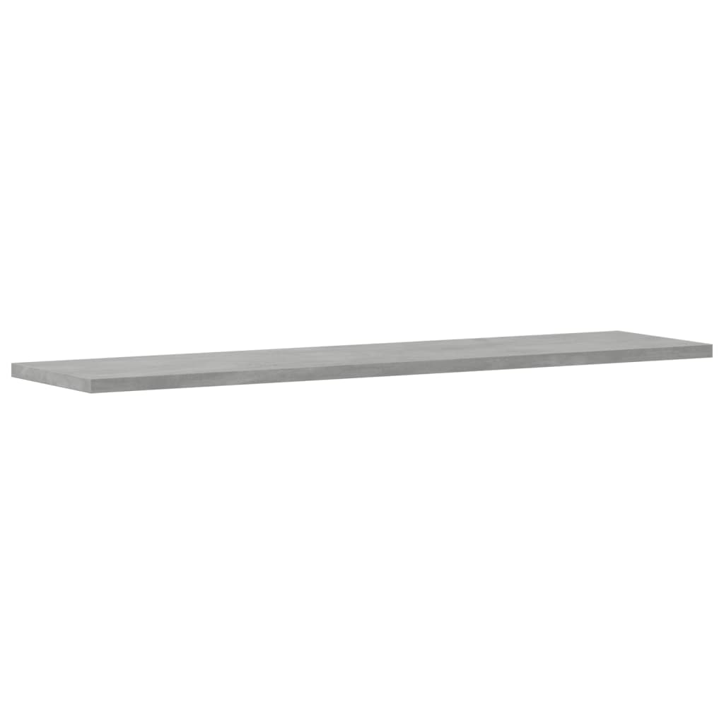 805306 vidaXL Bookshelf Boards 4 pcs Concrete Grey 80x20x1,5 cm Engineered Wood