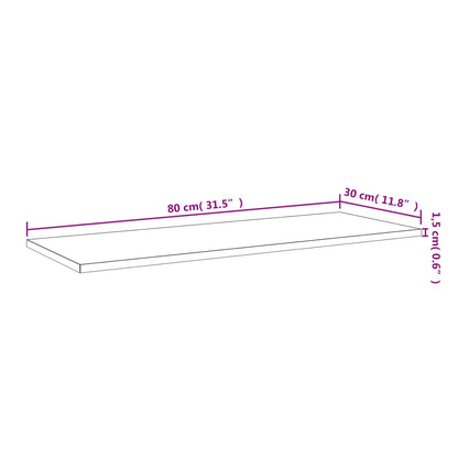 805316 vidaXL Bookshelf Boards 4 pcs Black 80x30x1,5 cm Engineered Wood