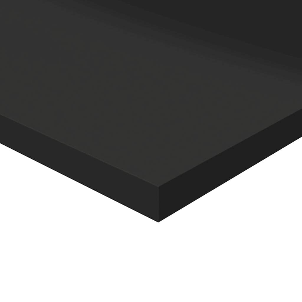 805327 vidaXL Bookshelf Boards 8 pcs High Gloss Black 80x30x1,5 cm Engineered Wood