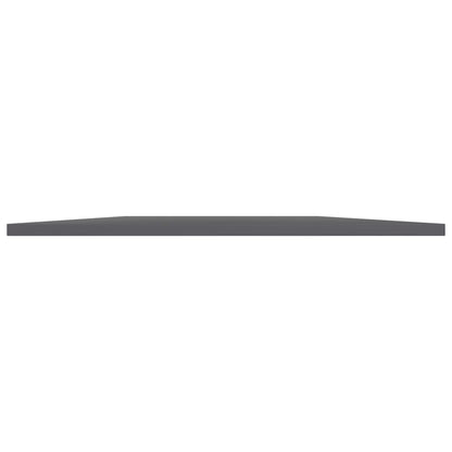 805329 vidaXL Bookshelf Boards 8 pcs High Gloss Grey 80x30x1,5 cm Engineered Wood