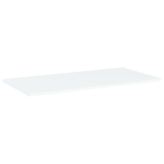 805330 vidaXL Bookshelf Boards 4 pcs White 80x40x1,5 cm Engineered Wood