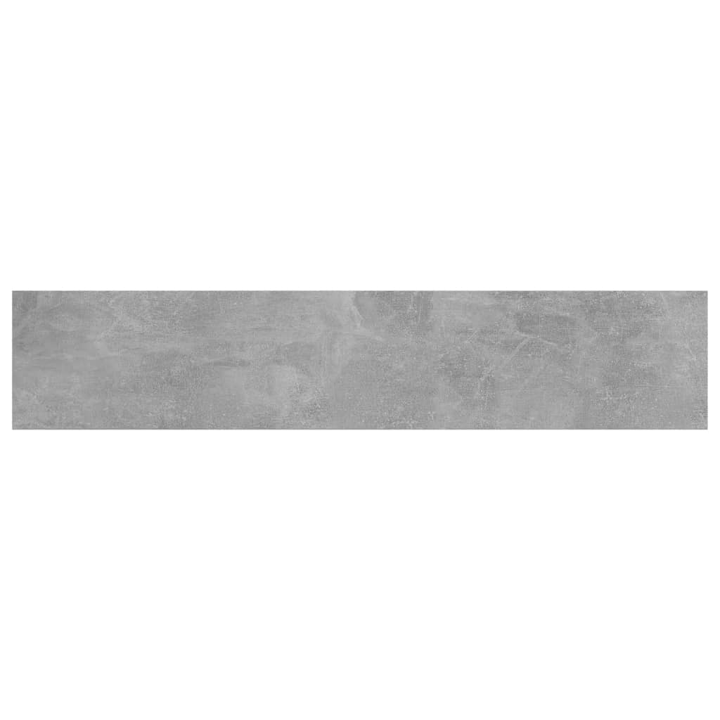 805386 vidaXL Bookshelf Boards 4 pcs Concrete Grey 100x20x1,5 cm Engineered Wood