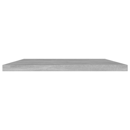 805403 vidaXL Bookshelf Boards 8 pcs Concrete Grey 100x30x1,5 cm Engineered Wood