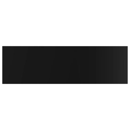 805407 vidaXL Bookshelf Boards 8 pcs High Gloss Black 100x30x1,5 cm Engineered Wood
