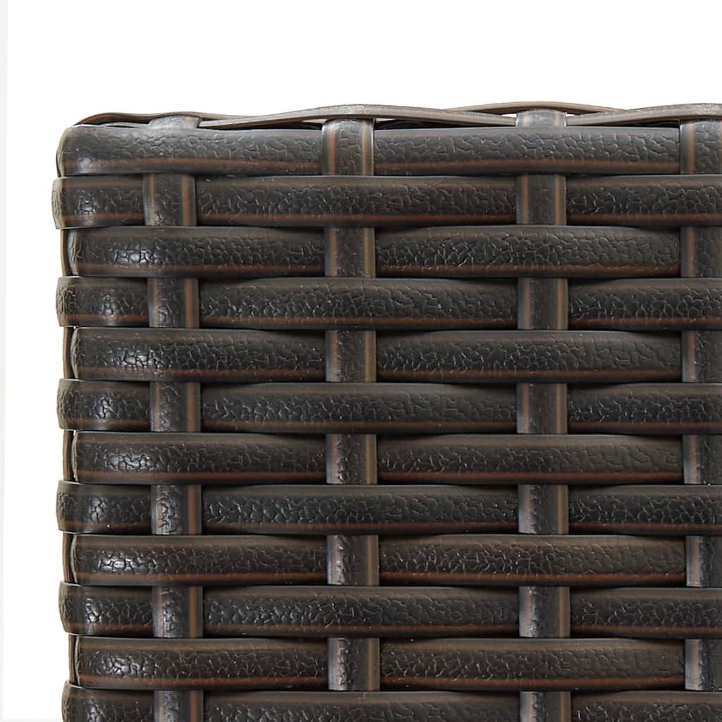 vidaXL Garden Bar Set | Brown | PE rattan | 5 Piece Set | Footrest