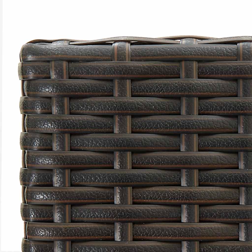 vidaXL Garden Bar Set | Brown | PE rattan | 5 Piece Set | Footrest