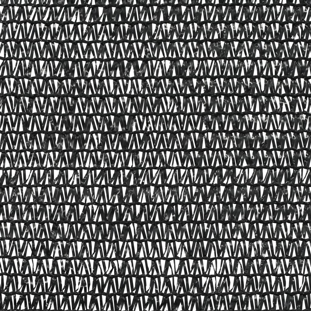vidaXL Privacy Net Black 1.2x10 m HDPE 75 g/m²