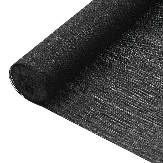 vidaXL Privacy Net Black 1.8x25 m HDPE 75 g/m²