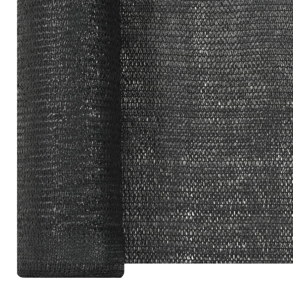 vidaXL Privacy Net Black 1.2x25 m HDPE 150 g/m²