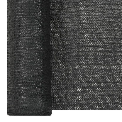 vidaXL Privacy Net Black 1.2x25 m HDPE 150 g/m²
