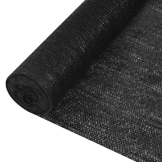 149342 vidaXL Privacy Net Black 1,5x25 m HDPE 150 g/m²