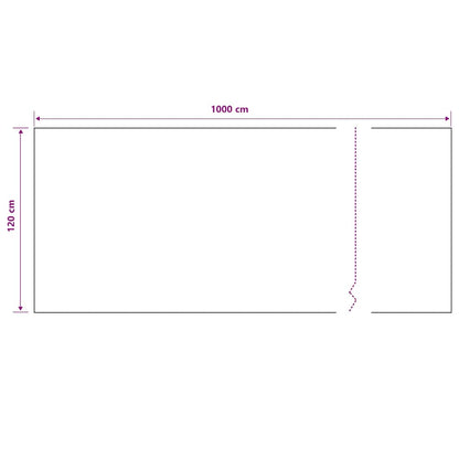 vidaXL Privacy Net Black 1.2x10 m HDPE 195 g/m²
