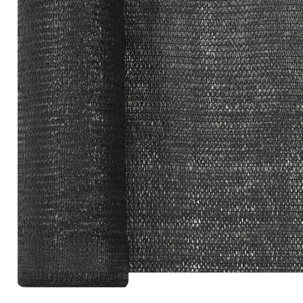 vidaXL Privacy Net Black 1.2x50 m HDPE 195 g/m²