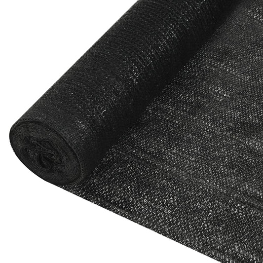 149363 vidaXL Privacy Net Black 1,8x25 m HDPE 195 g/m²