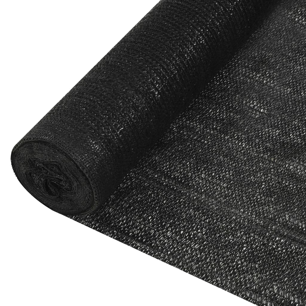 vidaXL Privacy Net Black 3.6x25 m HDPE 195 g/m²