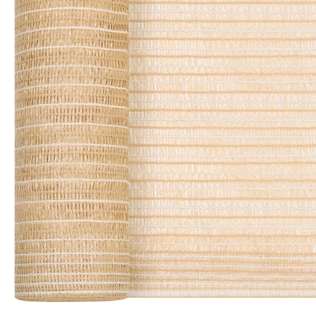 vidaXL Privacy Net Beige 1.5x25 m HDPE 75 g/m²