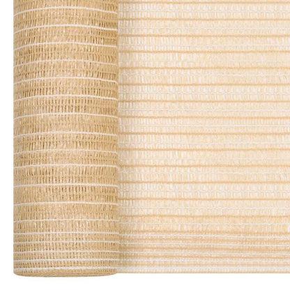 vidaXL Privacy Net Beige 1x25 m HDPE 150 g/m²