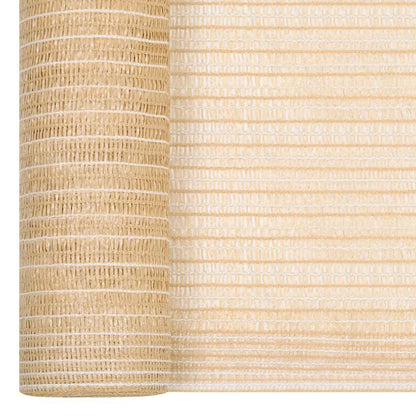 vidaXL Privacy Net Beige 1.2x50 m HDPE 150 g/m²