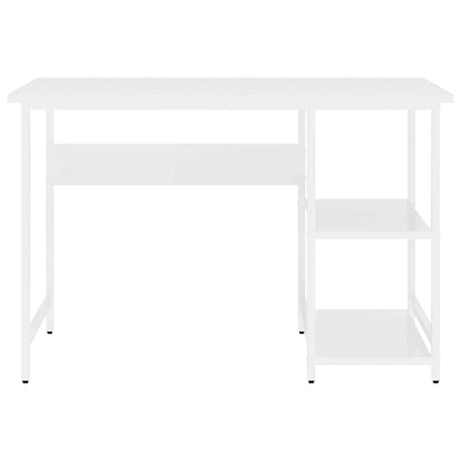20551 vidaXL Computer Desk White 105x50x72 cm MDF and Metal