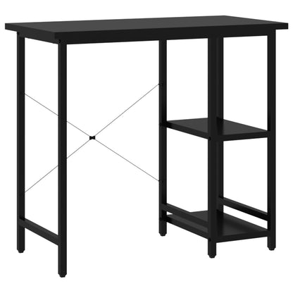20554 vidaXL Computer Desk Black 80x40x72 cm MDF and Metal