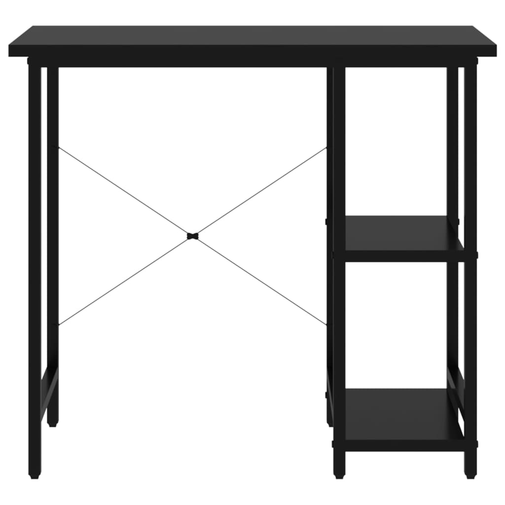 20554 vidaXL Computer Desk Black 80x40x72 cm MDF and Metal