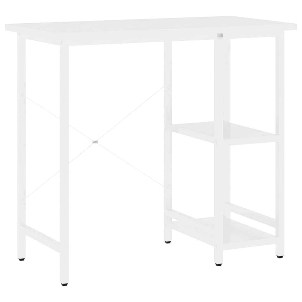 vidaXL Computer Desk | White | MDF | 80x40x72 cm |  Durable  | Computer Desk