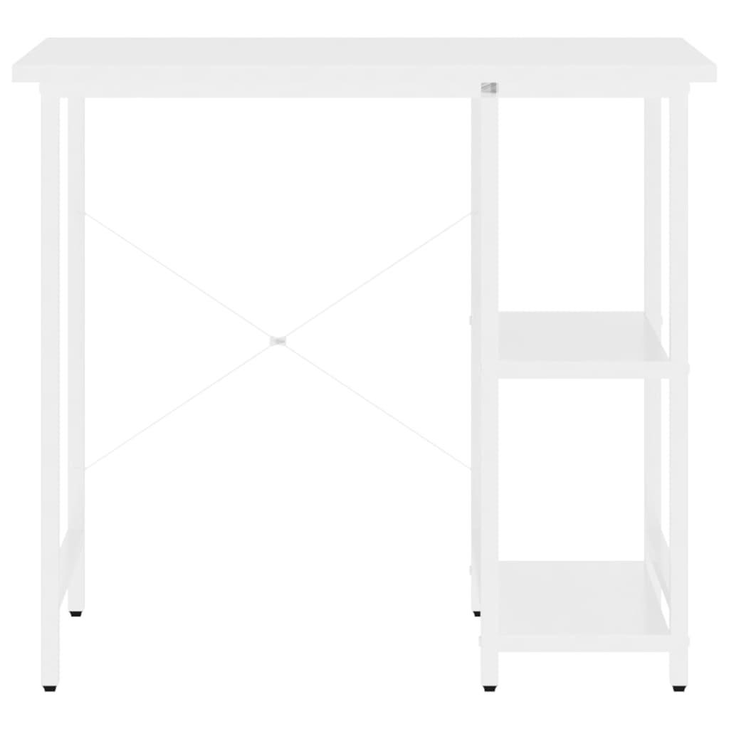 vidaXL Computer Desk | White | MDF | 80x40x72 cm |  Durable  | Computer Desk
