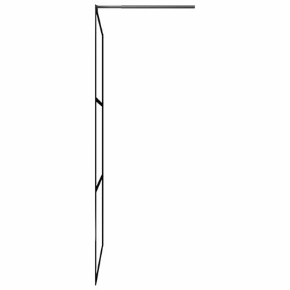 vidaXL Shower walls Black 90 x 195 cm Glass and Aluminium