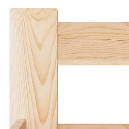vidaXL Bed Frame | Natural Wood | Solid Pine Wood, Plywood | Single | Tough