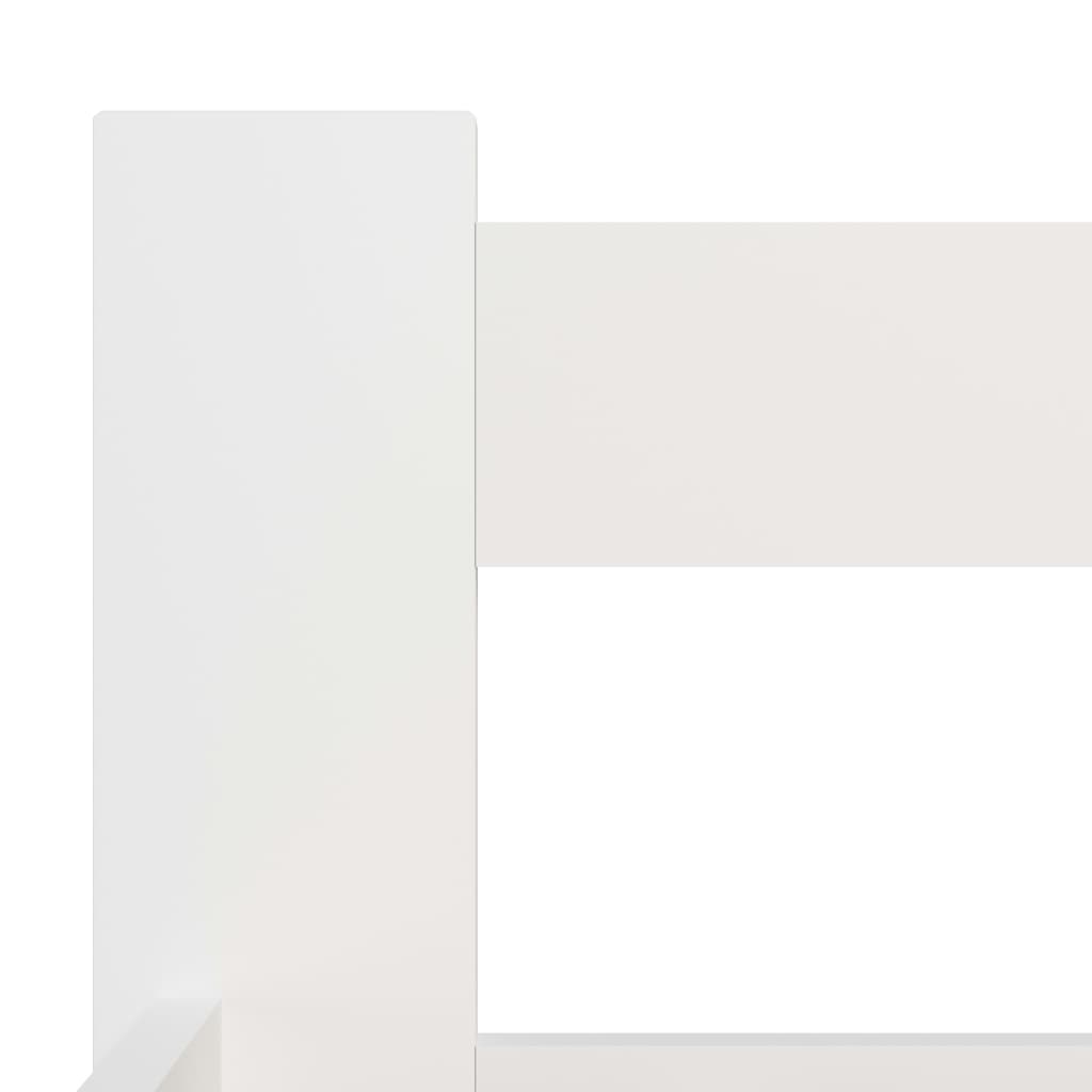 vidaXL Bed Frame | White | Solid pine wood, plywood | Single | Durable
