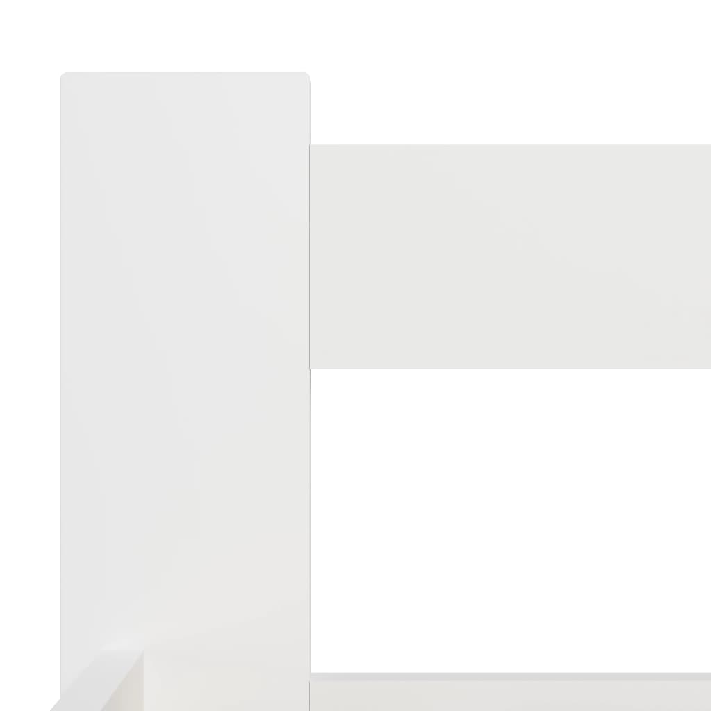 vidaXL Bed Frame | White | Solid pine wood, plywood | 160x200 cm |  Durable