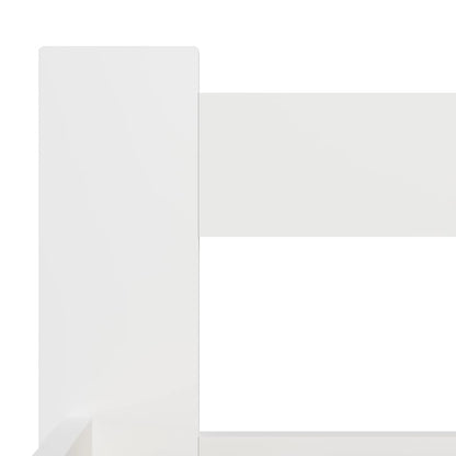 vidaXL Bed Frame | White | Solid pine wood, plywood | 160x200 cm |  Durable