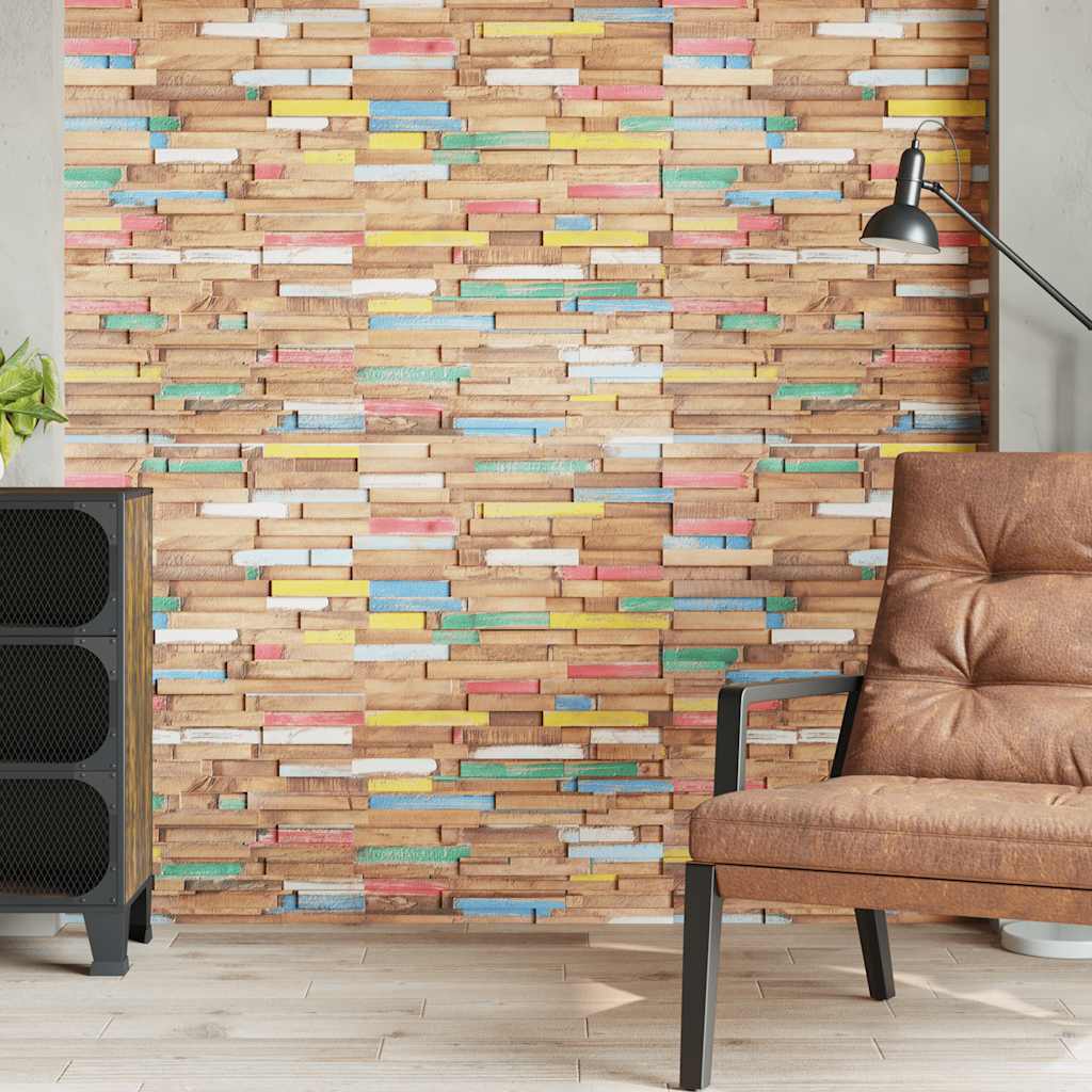 vidaXL Wall Cladding Panels 10 pcs 1.03 m² Solid Teak Wood