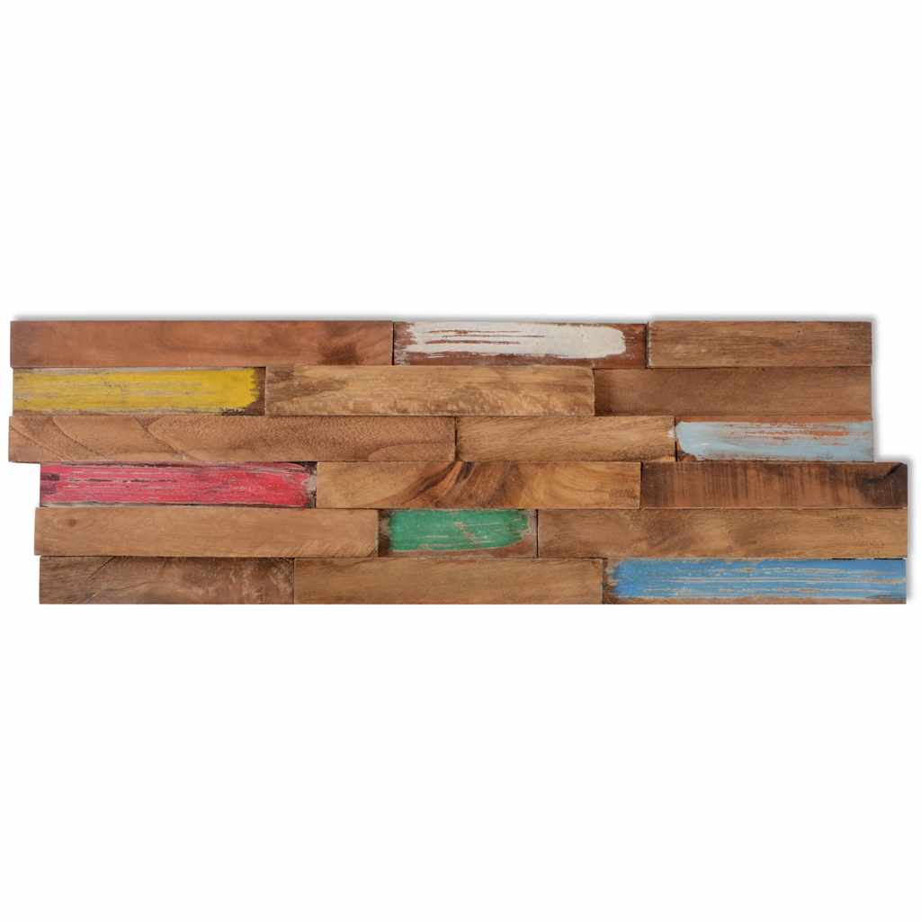 vidaXL Wall Cladding Panels 10 pcs 1.03 m² Solid Teak Wood
