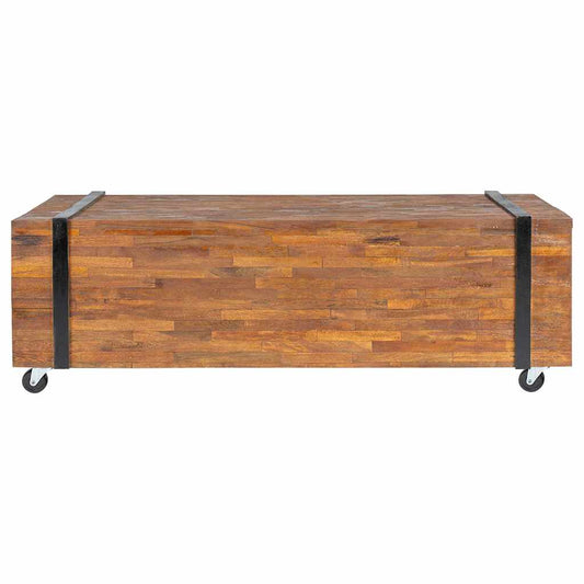 326172 vidaXL Coffee Table 110x45x38 cm Solid Teak Wood